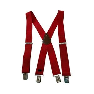Carhartt Suspenders Wide Red Clip